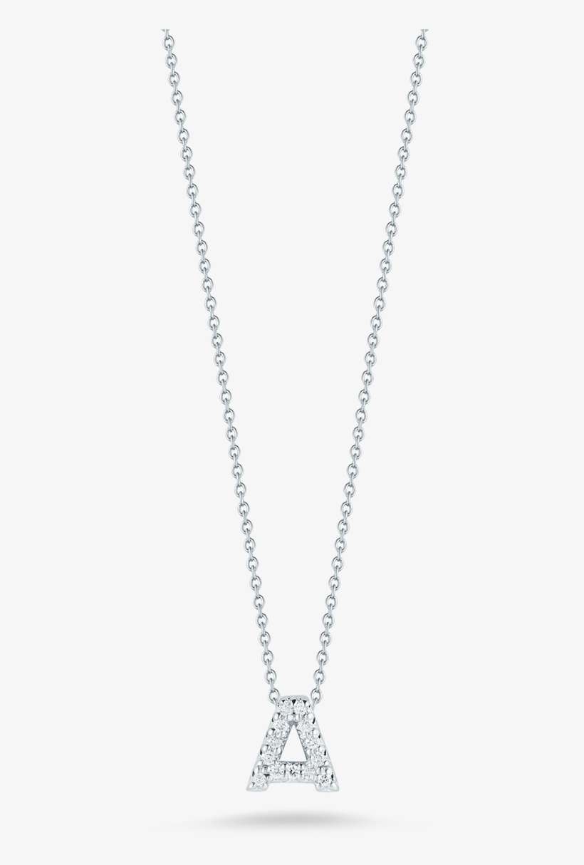 Roberto Coin Tiny Treasures 18k White Gold Love - Necklace, transparent png download