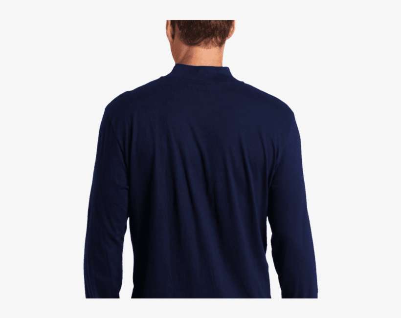 Nautica Men's Sleepwear Quarter Zip Knit Seaworthy - Long-sleeved T-shirt, transparent png download