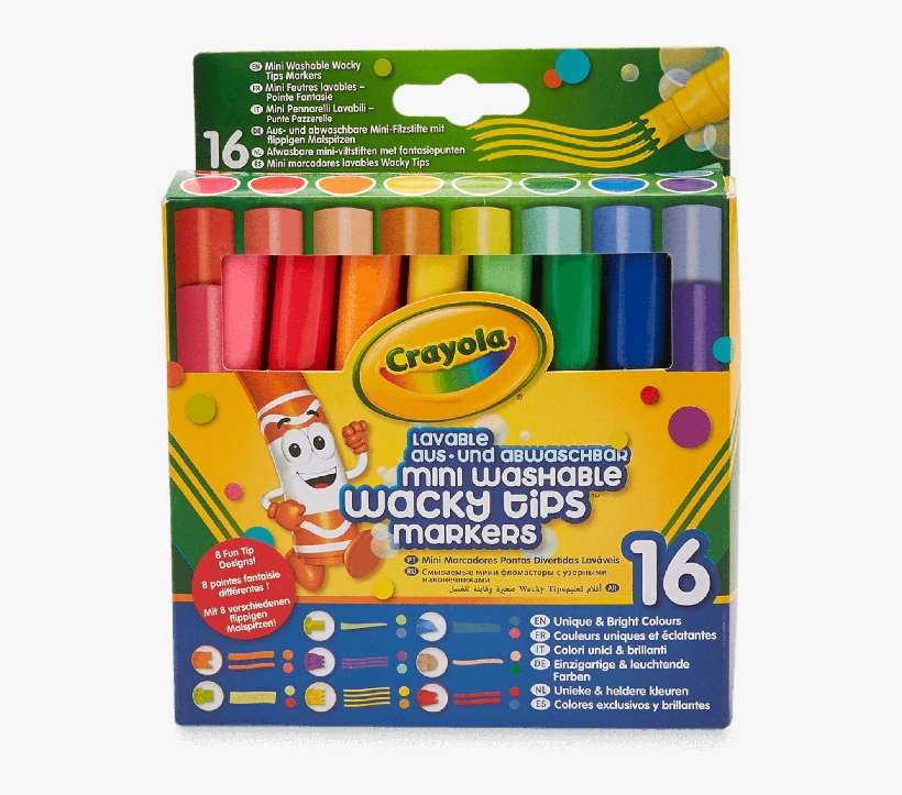 Mini Washable Wacky Tips Markers - Crayola Pip-squeaks Washable Markers, transparent png download