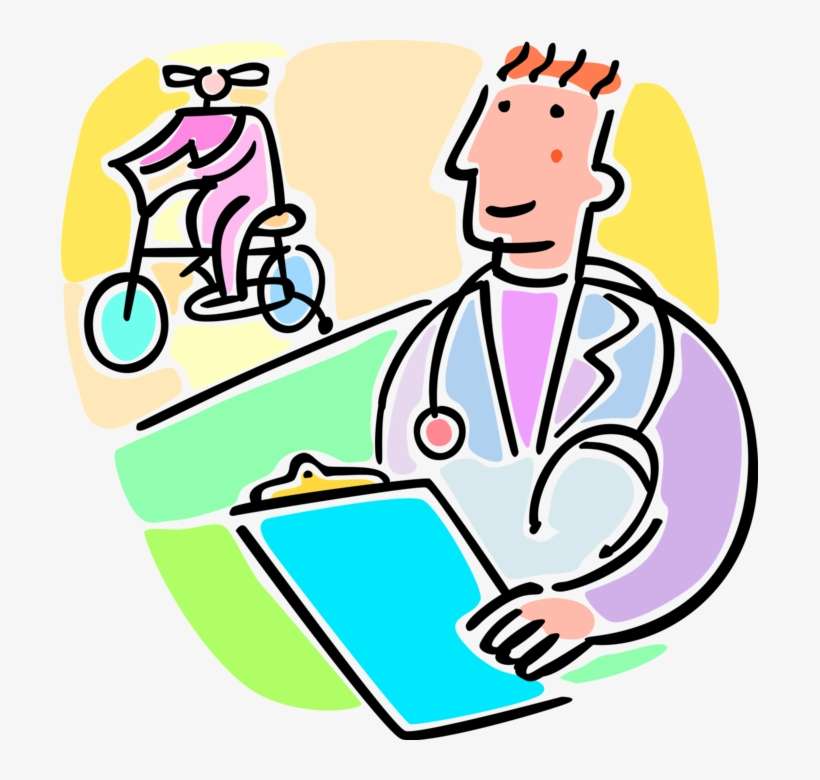 Vector Illustration Of Health Care Professional Doctor - Physician, transparent png download