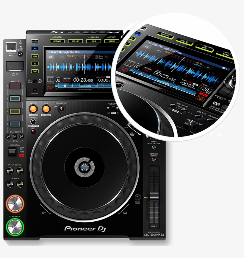 Plx-500 - Pioneer Cdj-2000nxs2 Pro-dj Multi-player, transparent png download