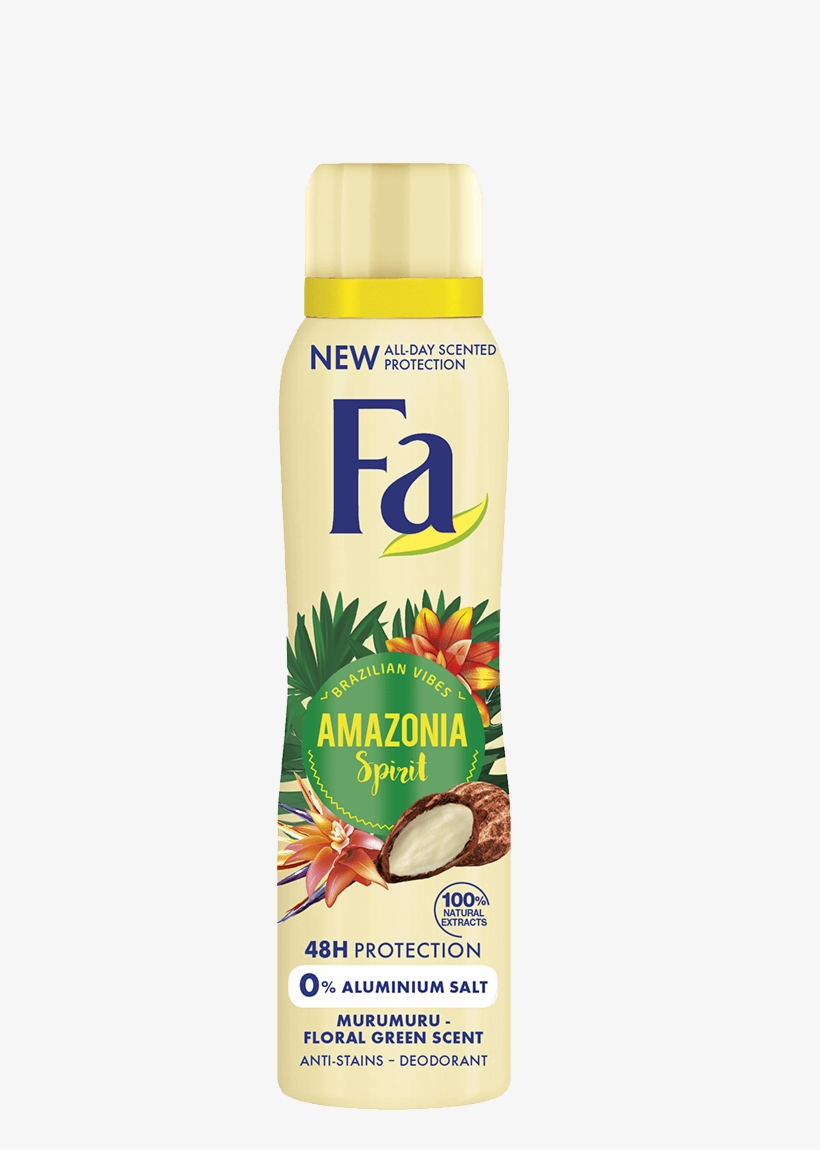 Fa Com Brazilian Vibes Woman Amazonia Spirit Deodorant - Deodorant, transparent png download