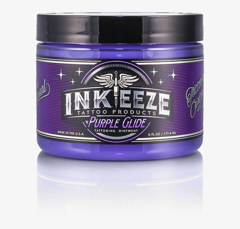 Inkeeze Purple Glide Tattoo Ointment - Ink-eeze Green Glide Tattoo Ointment 16oz Jar, transparent png download
