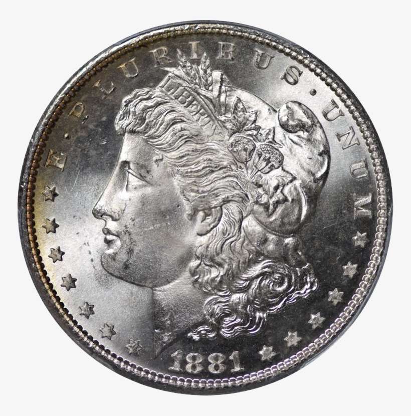 Morgan Silver Dollar, Obv - Morgan Dollar, transparent png download