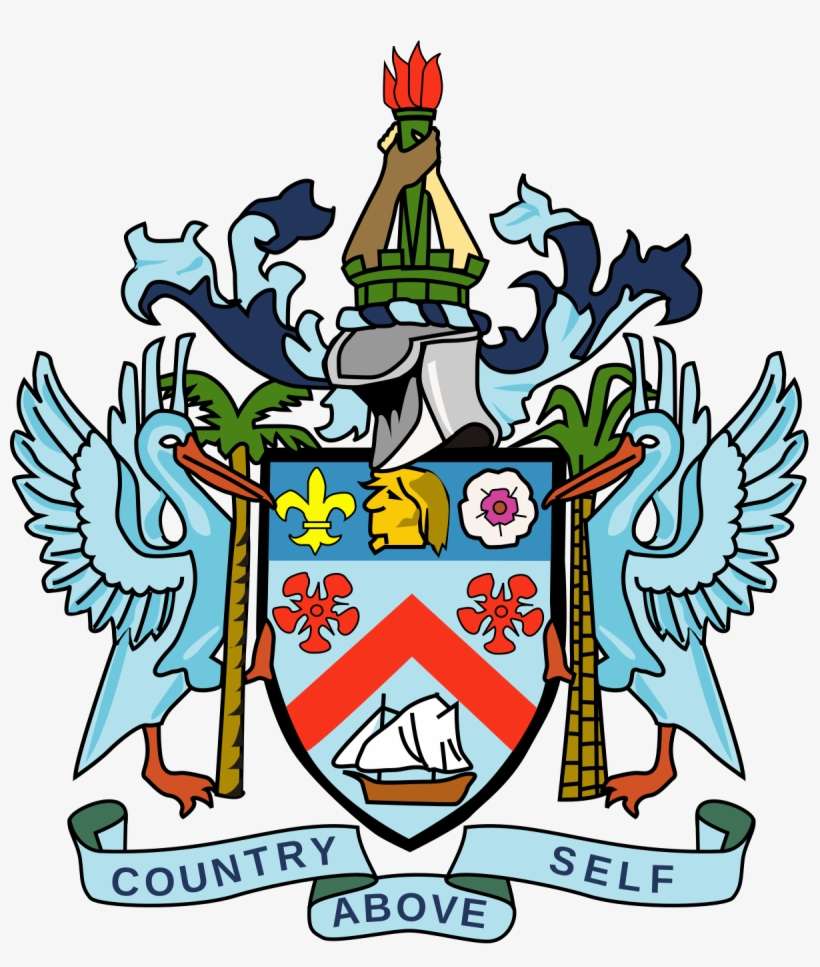 Saint Kitts And Nevis Coat Of Arms, transparent png download