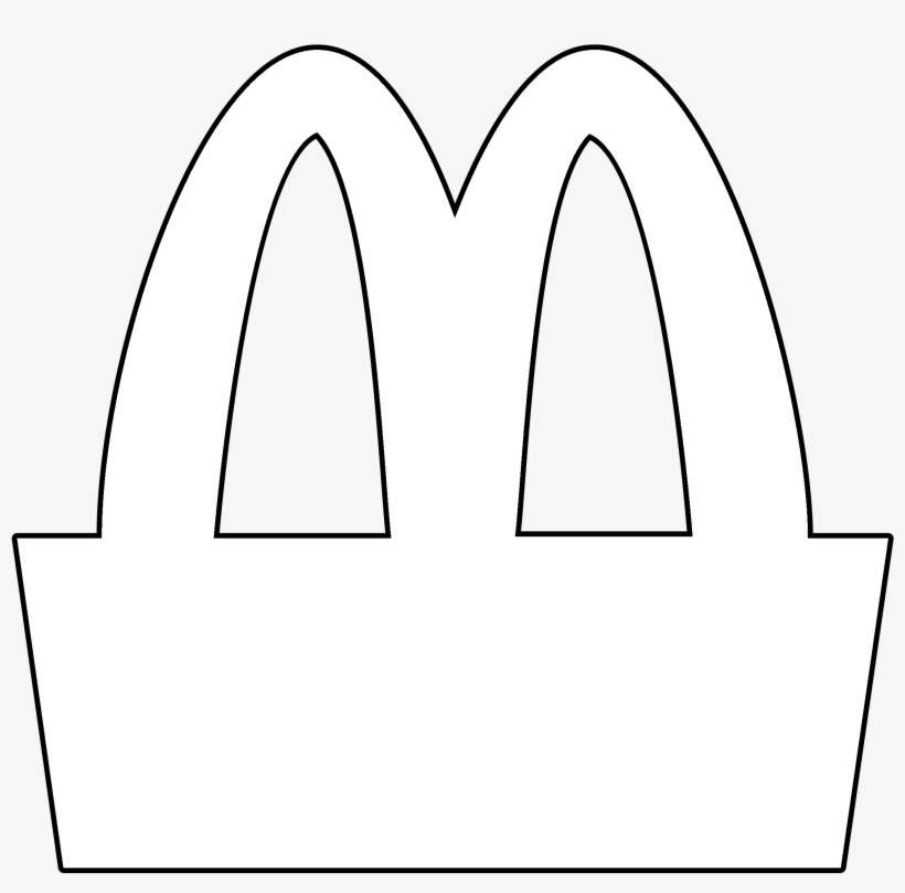 Download Mcdonald's Logo Black And White - Line Art | Transparent PNG ...