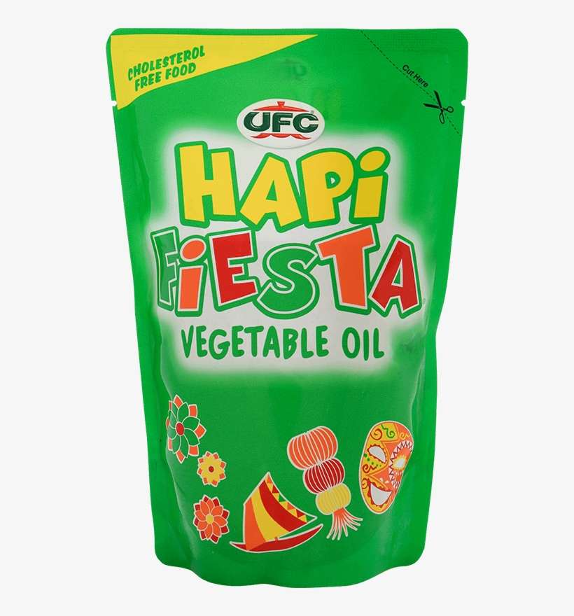 Ufc Hapi Fiesta Vegetable Oil 2l Sup - Hapi Fiesta Vegetable Oil 1l, transparent png download