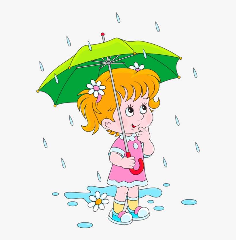 Rain Drop Clipart Money Clipart Hatenylo - Playing In The Rain Clipart, transparent png download