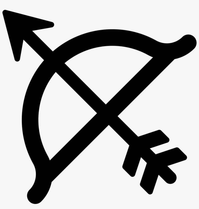Bow And Arrow Comments - Arco Y Flecha Icono, transparent png download