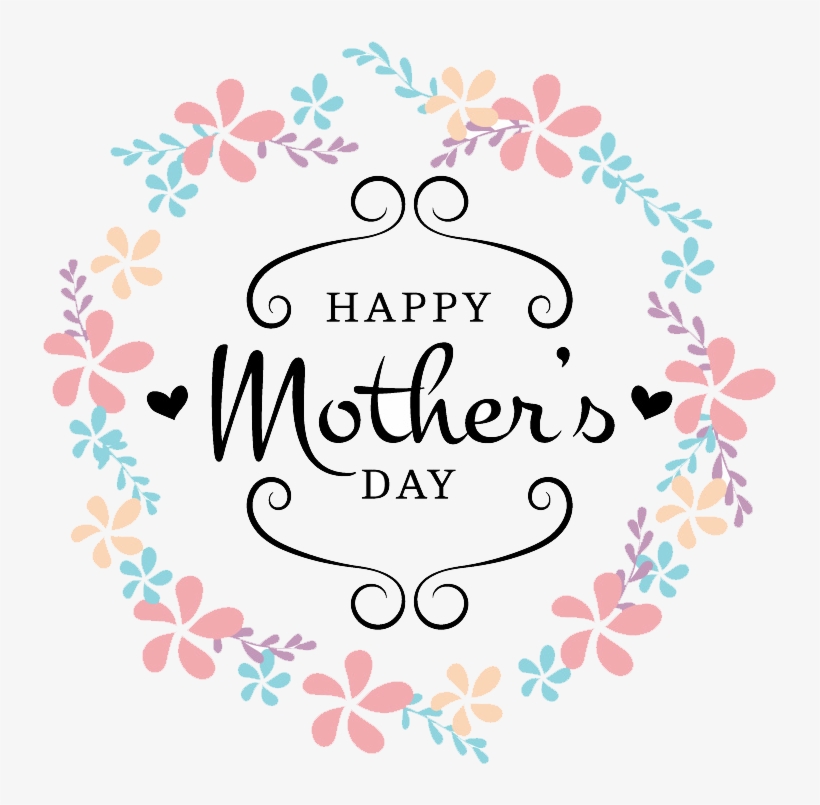 Download Mothers Day Hand Painted Rose Flower Label - Label Vector Free Png, transparent png download