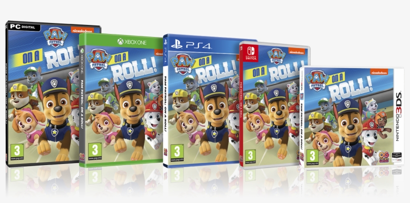 On A Roll Announced For All Major Platforms, Release - Paw Patrol Nintendo Switch, transparent png download