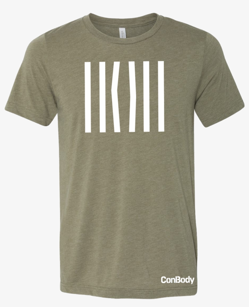 Prison Bars Olive Tee - T-shirt, transparent png download