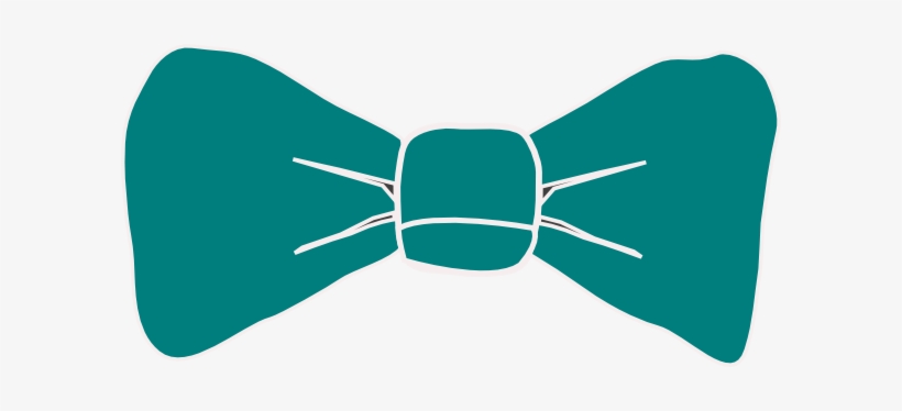 Teal Bow Tie Clip Art At Clker - Teal Bow Tie Clip Art, transparent png download