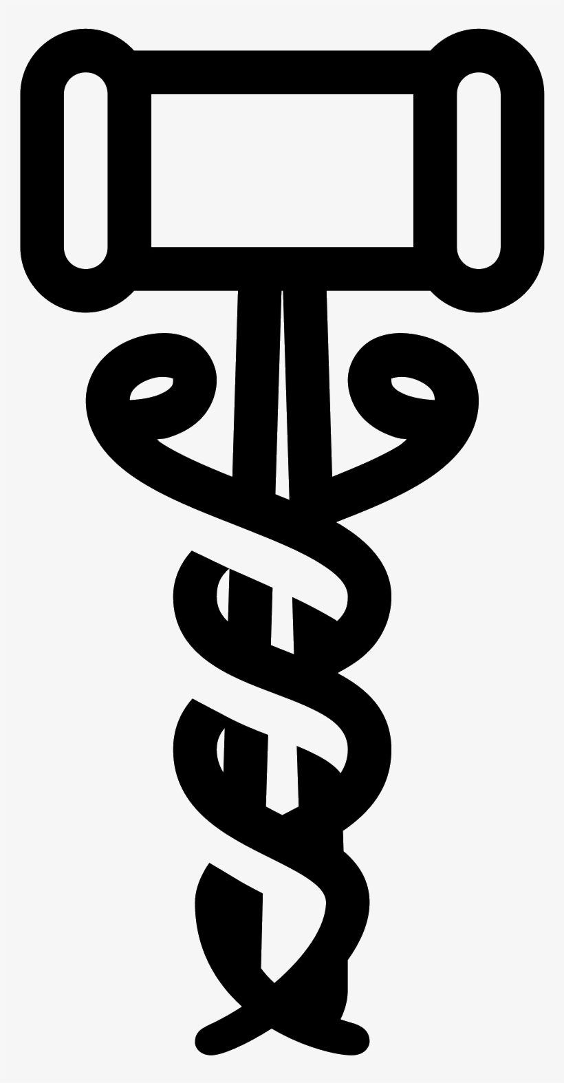 Caduceus Medical Icon - Staff Of Hermes, transparent png download
