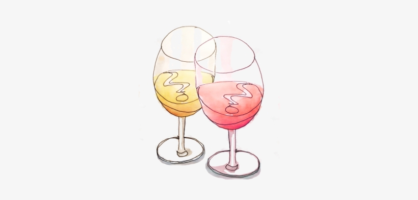 Two Wine Glasses - Champagne Stemware, transparent png download