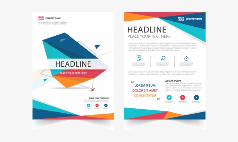 Abstract Brochure, Brochure, Leaflet, Template Png - Flyer Web Site, transparent png download