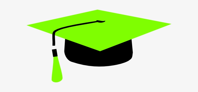 Vector Backgrounds Graduation - Green Mortarboard, transparent png download