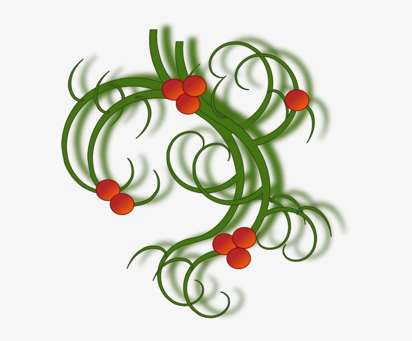 Swirls Clip Art At Clker Com Vector - Christmas Swirls, transparent png download