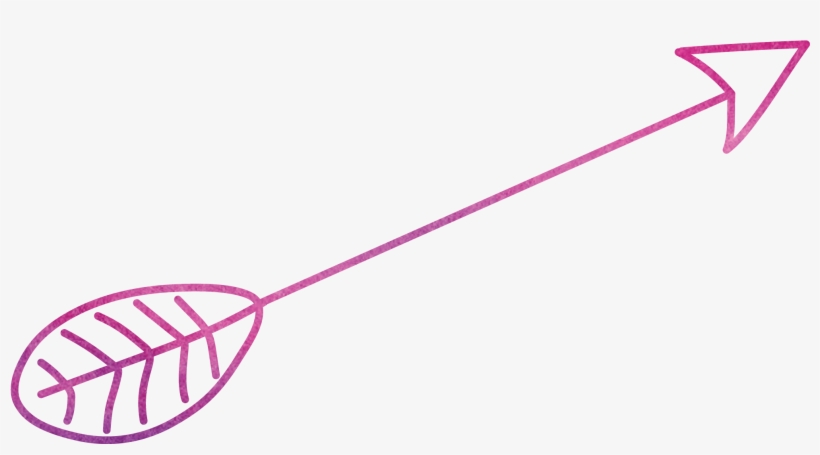 Graphics Arrow Purple Watercolor - Watercolor Painting, transparent png download
