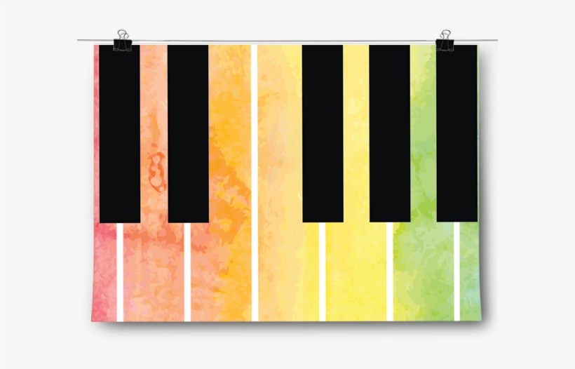 Piano Keys - Piano Keys - Watercolor Case - Ipad Mini, transparent png download