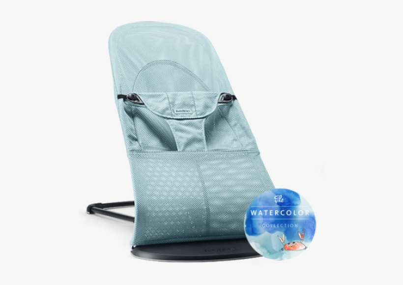 Bouncer Balance Soft Watercolor - Bouncer Balance Soft Mesh - Turquoise - Baby, transparent png download