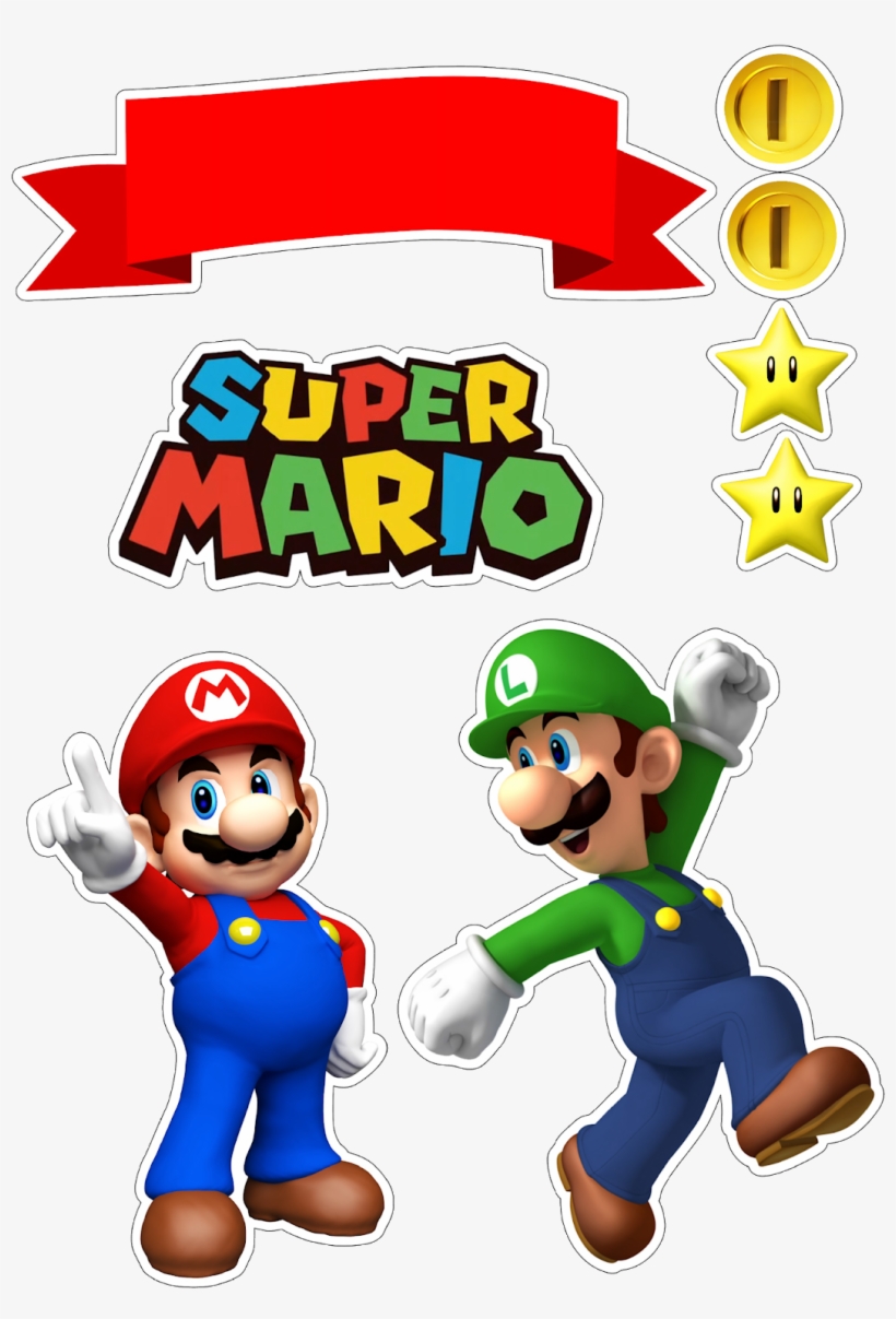 Super Mario 1,095×1,600 Pixeles - Topo De Bolo Mario Bros, transparent png download