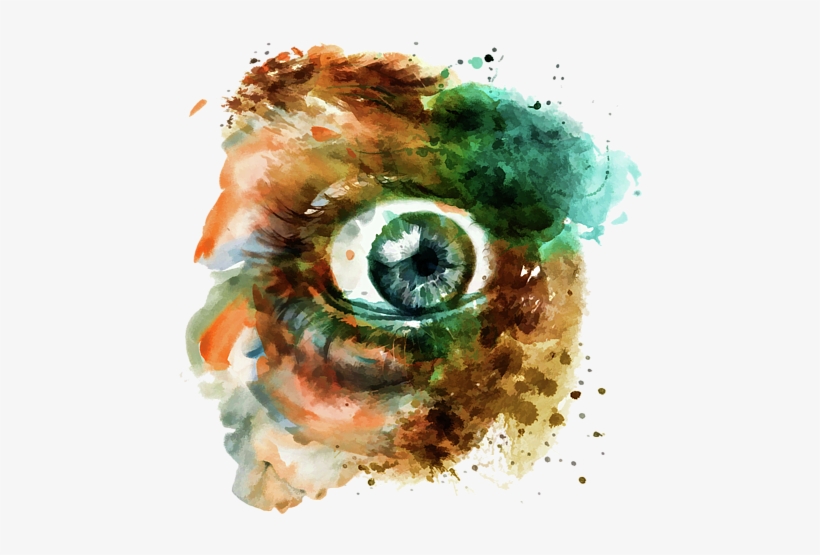 Bleed Area May Not Be Visible - Fear Watercolor, transparent png download