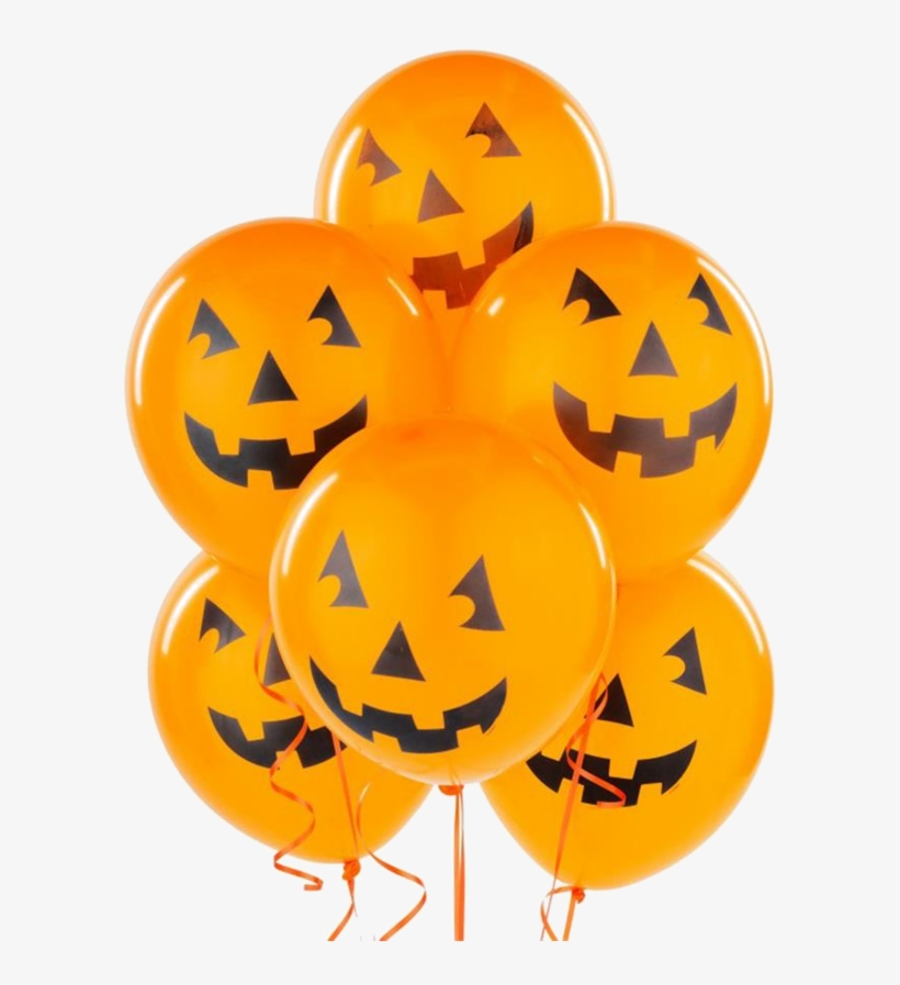 600px Halloween Ball - Halloween Balloon Clipart, transparent png download