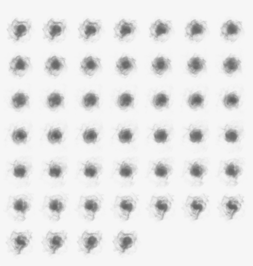 Smoke45frames - Poof Smoke Spritesheet, transparent png download