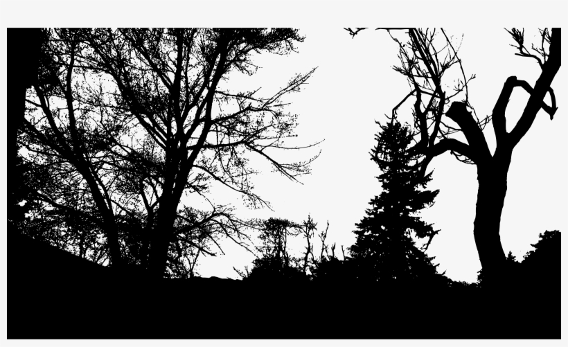 Silhouette Forest Computer Icons - Woods Silhouette Png, transparent png download