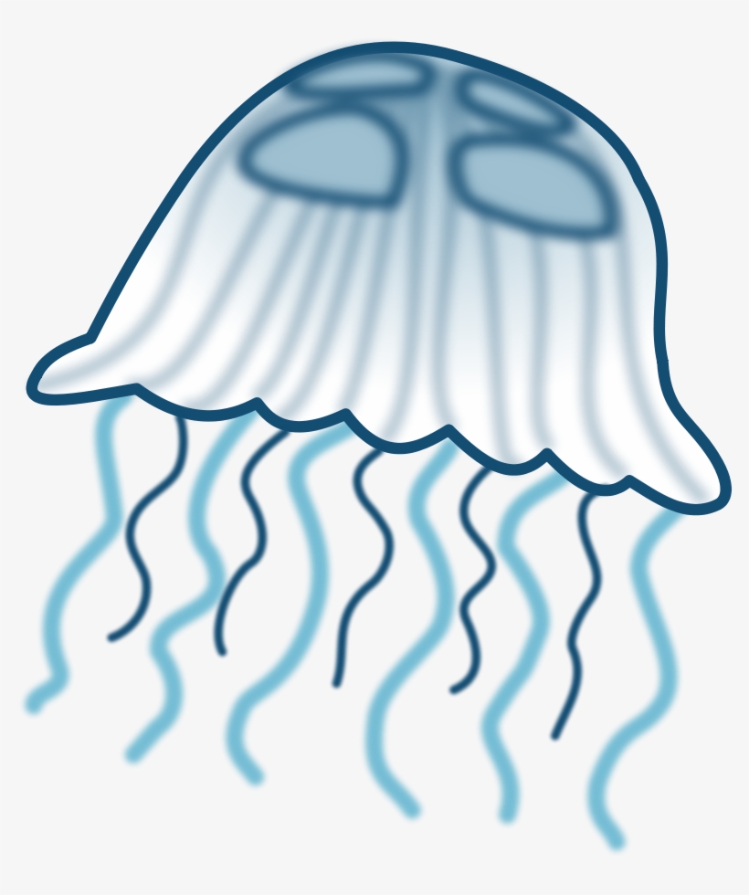 Free Vector Jellyfish - Jellyfish Clipart, transparent png download