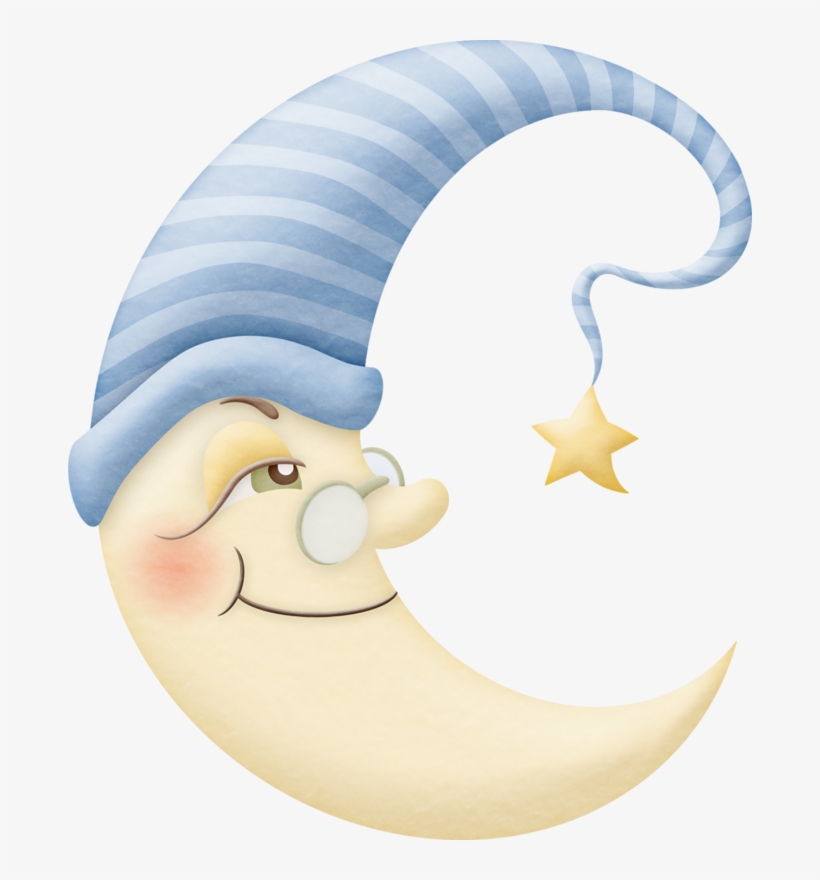 Cute Moon Clipart - Man In The Moon Cute, transparent png download