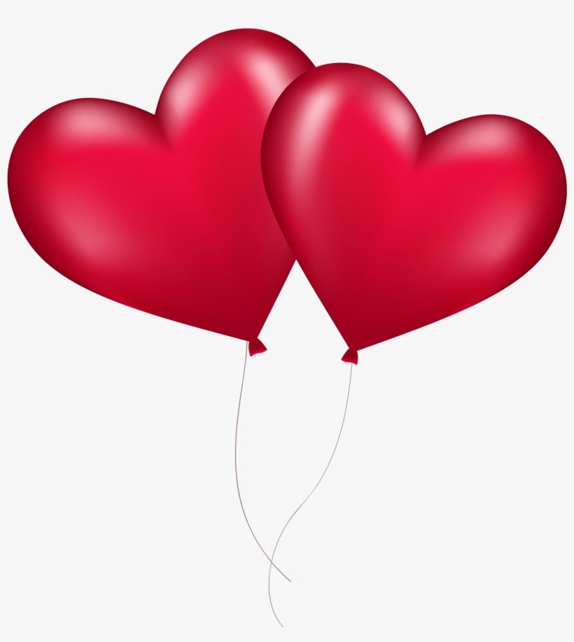 Heart Balloons Png Image - Heart Balloons Png, transparent png download