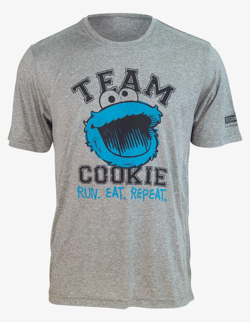 Team Cookie Monster "run - Cookie Monster Running Shirt, transparent png download