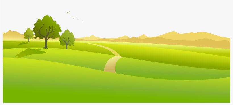 Meadow Ground With Trees Png Clipart Picture - Ground Clipart, transparent png download