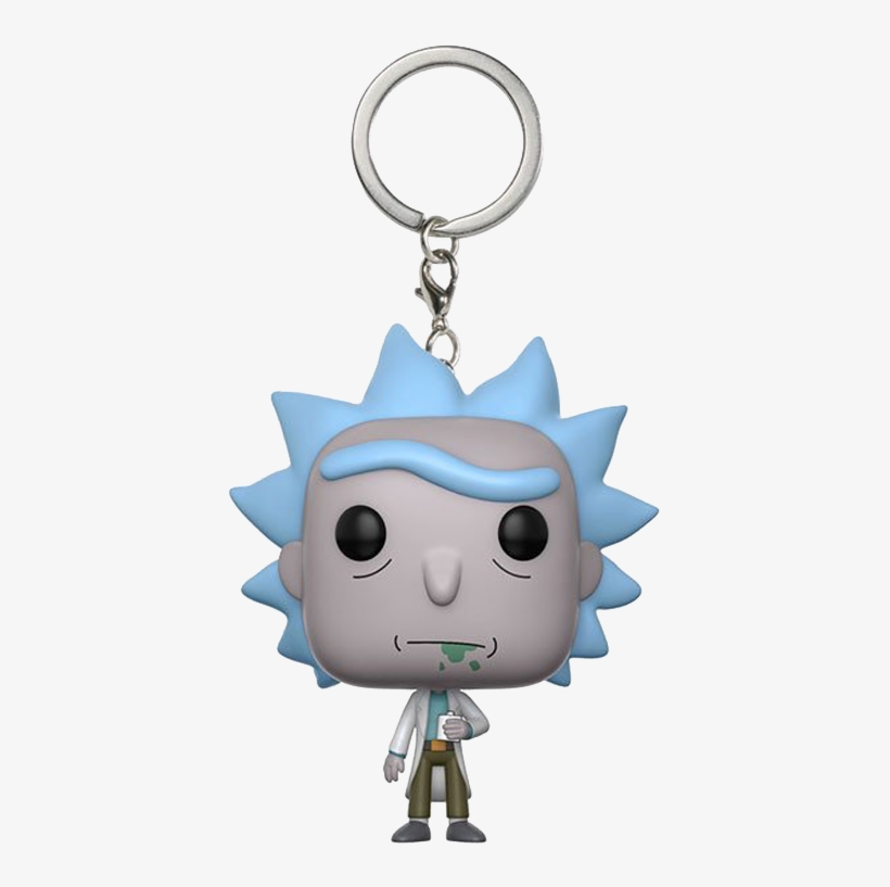 Funko Rick & Morty Pocket Pop! Animation Rick Keychain, transparent png download