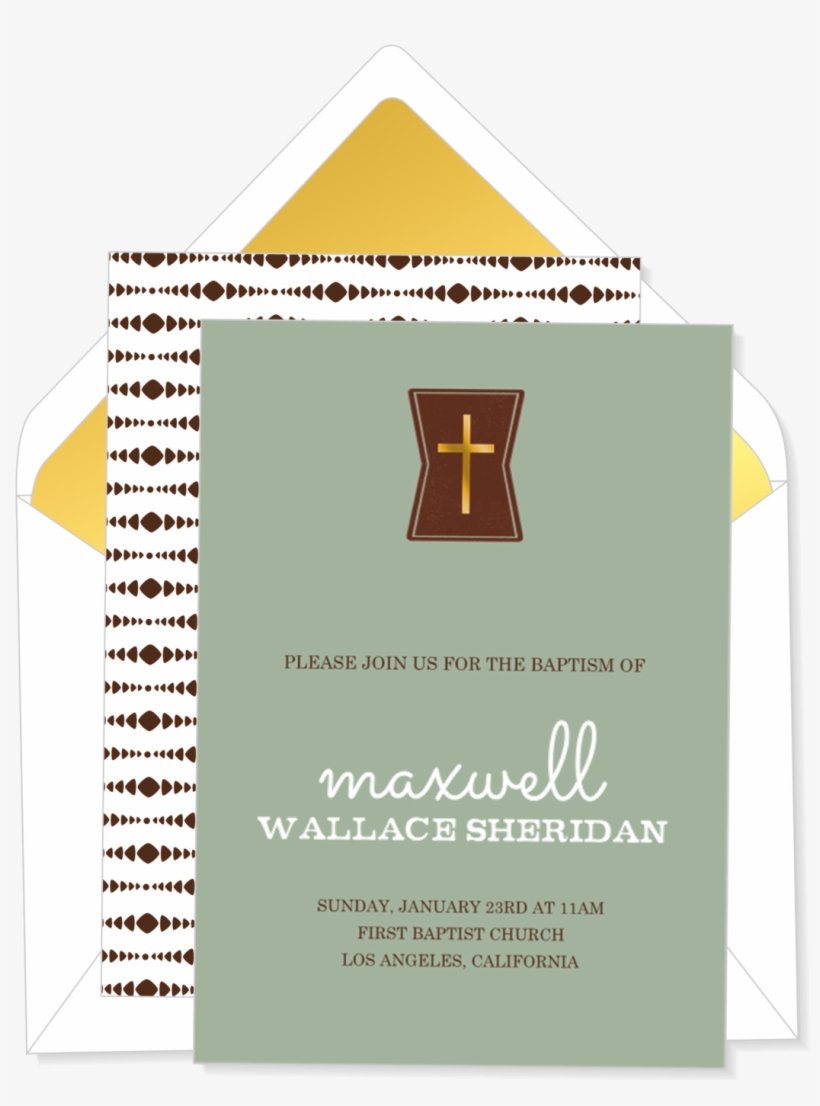 Watercolor Cross Grey Foil Ad E Png Mod Invitation - Paper, transparent png download