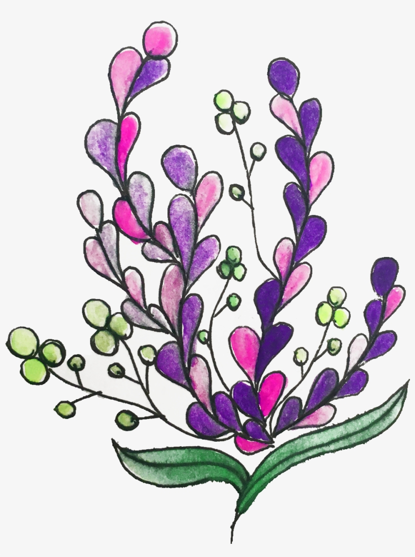 Lavender Watercolor Coffee Mug - Mug, transparent png download