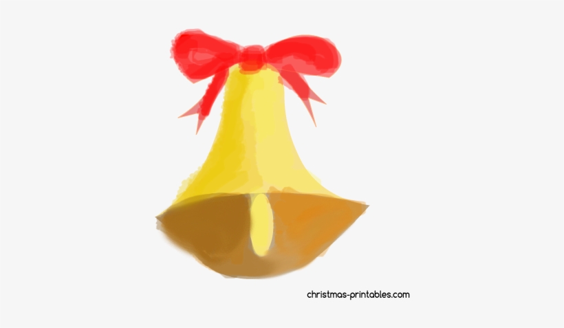 Watercolor Christmas Bell Free Clipart - Watercolor Painting, transparent png download