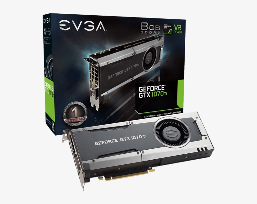08g P4 5670 Kr - Evga Geforce Gtx 1070 Ti Gaming Graphics Card 08g-p4-5670-kr, transparent png download