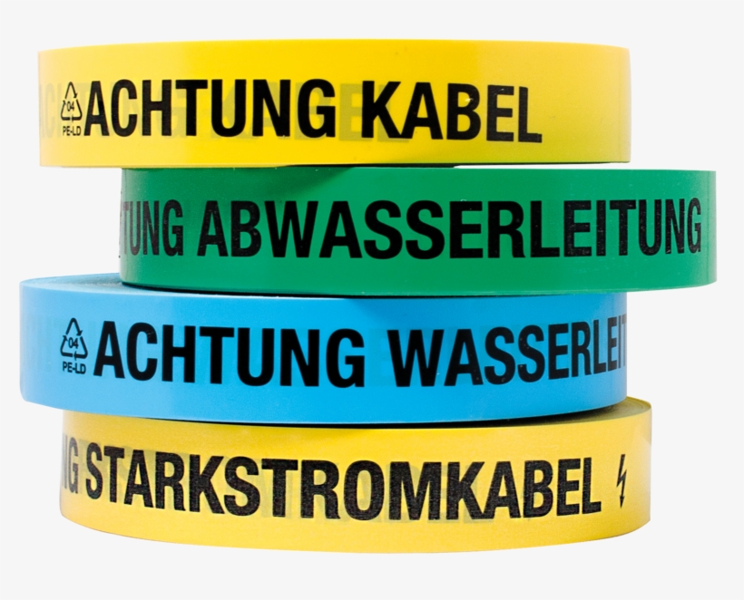 Underground Warning Tape Made Of Pe According To Ftz-norm - Colorfulness, transparent png download