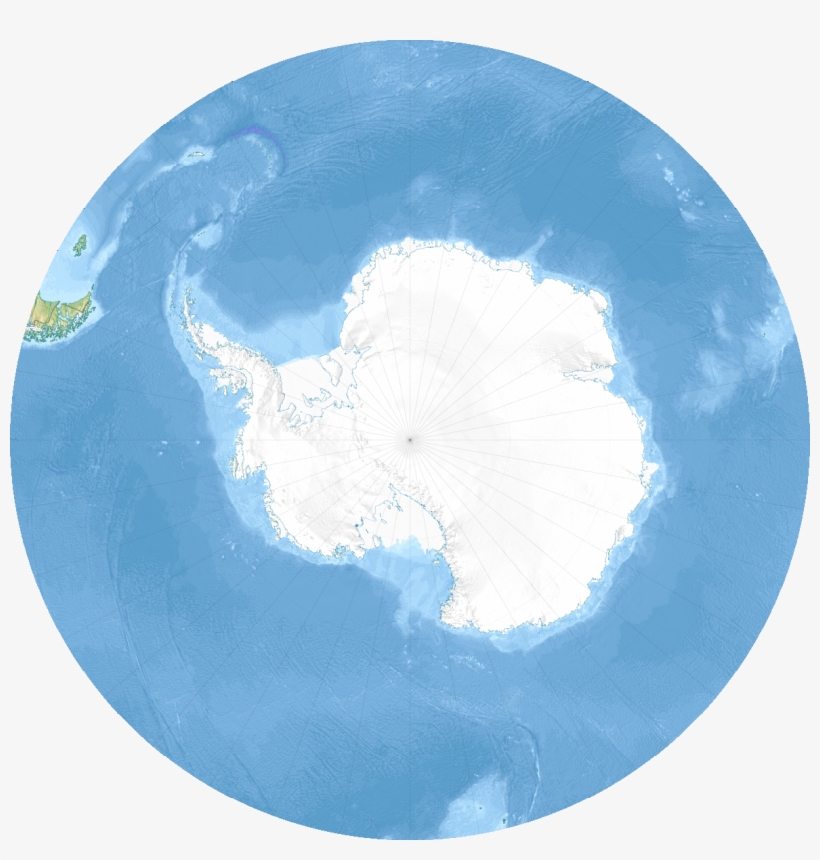 Antarctic Ocean Relief Location Map - Antarctica Vs Alaska, transparent png download