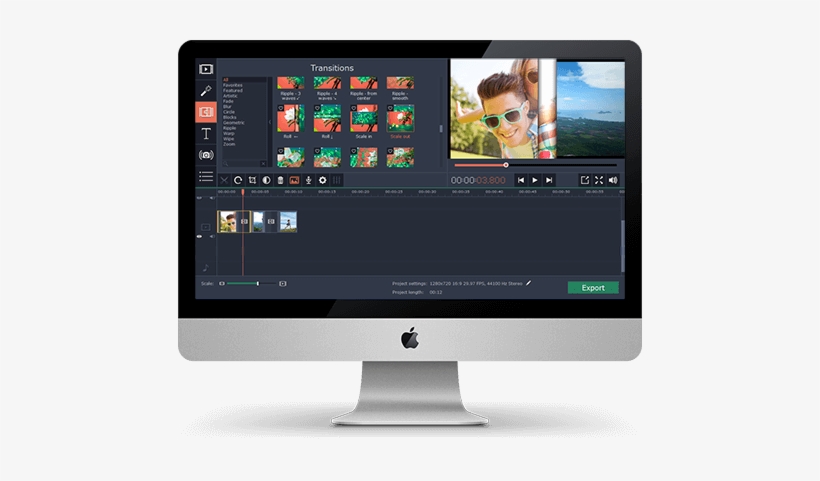 Png Editor Mac Png Download - Editor De Videos En Mac, transparent png download