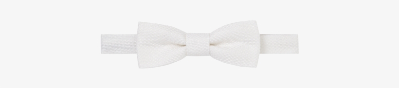 White Satin Silk Ready Tied Bow Tie - White Bow Tie Transparent, transparent png download