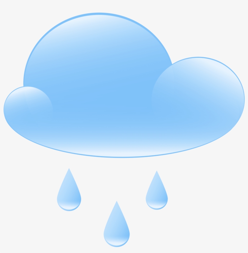 Rainy Cloud Weather Icon Png Clip Art - Portable Network Graphics, transparent png download