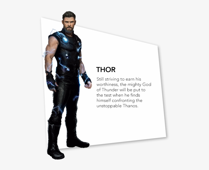 Additionally , Check Out This Cool Promotional Pic - Thor Infinity War Drawing, transparent png download