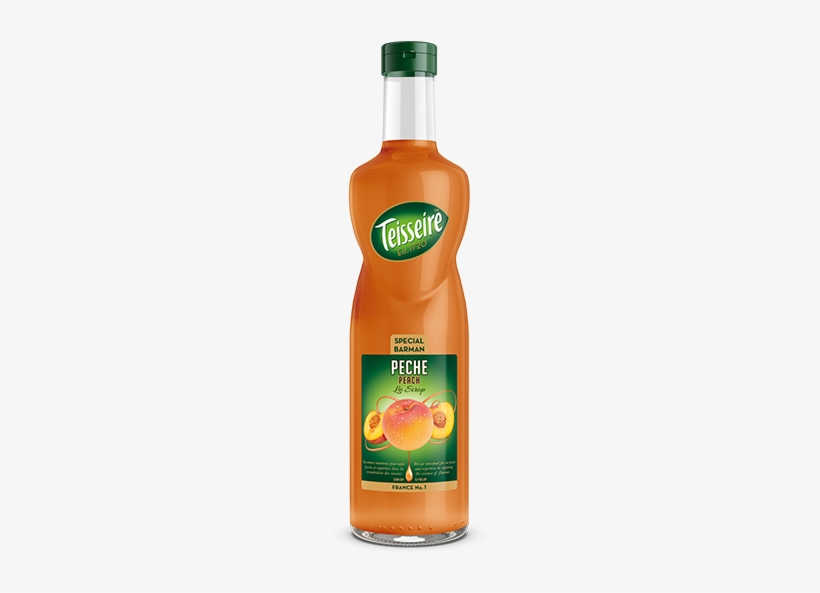Peach Teis Barman Peach 70cl Png - Teisseire Caramel Coffee Syrup 1 Litre, transparent png download