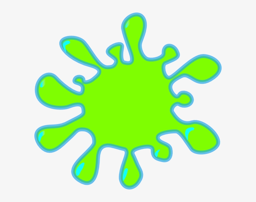 Lime Splash Clip Art At Clker - Splash Clip Art, transparent png download