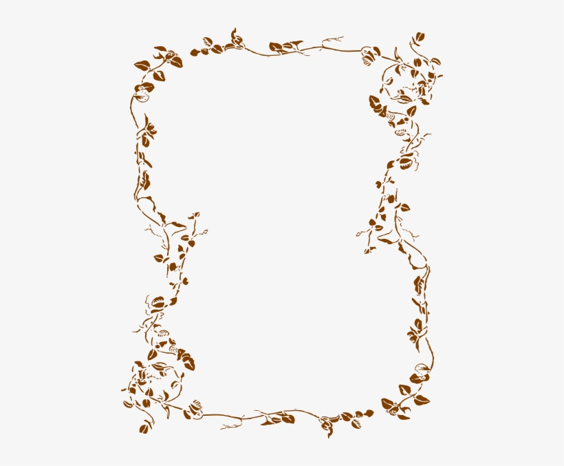 Borders Vector Flower - Floral Border Clip Art, transparent png download