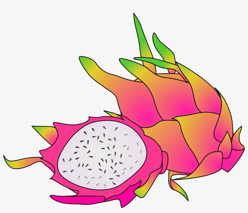 54 Cartoon Bowl Of Fruit, Fruit Bowl, Watercolor On - Clip Art Dragon Fruit, transparent png download